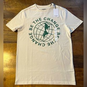 NWT Goodfellow & Co. “Be The Change” Unisex Tee size small.